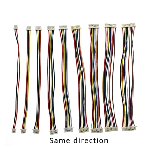 Nappe JST 1.25mm 7P même direction double connecteur avec fil 28AWG 100mm de longueur - 3