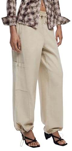 Pantalon TRAPA homme xl beige crude pantalon droit décontracté chic