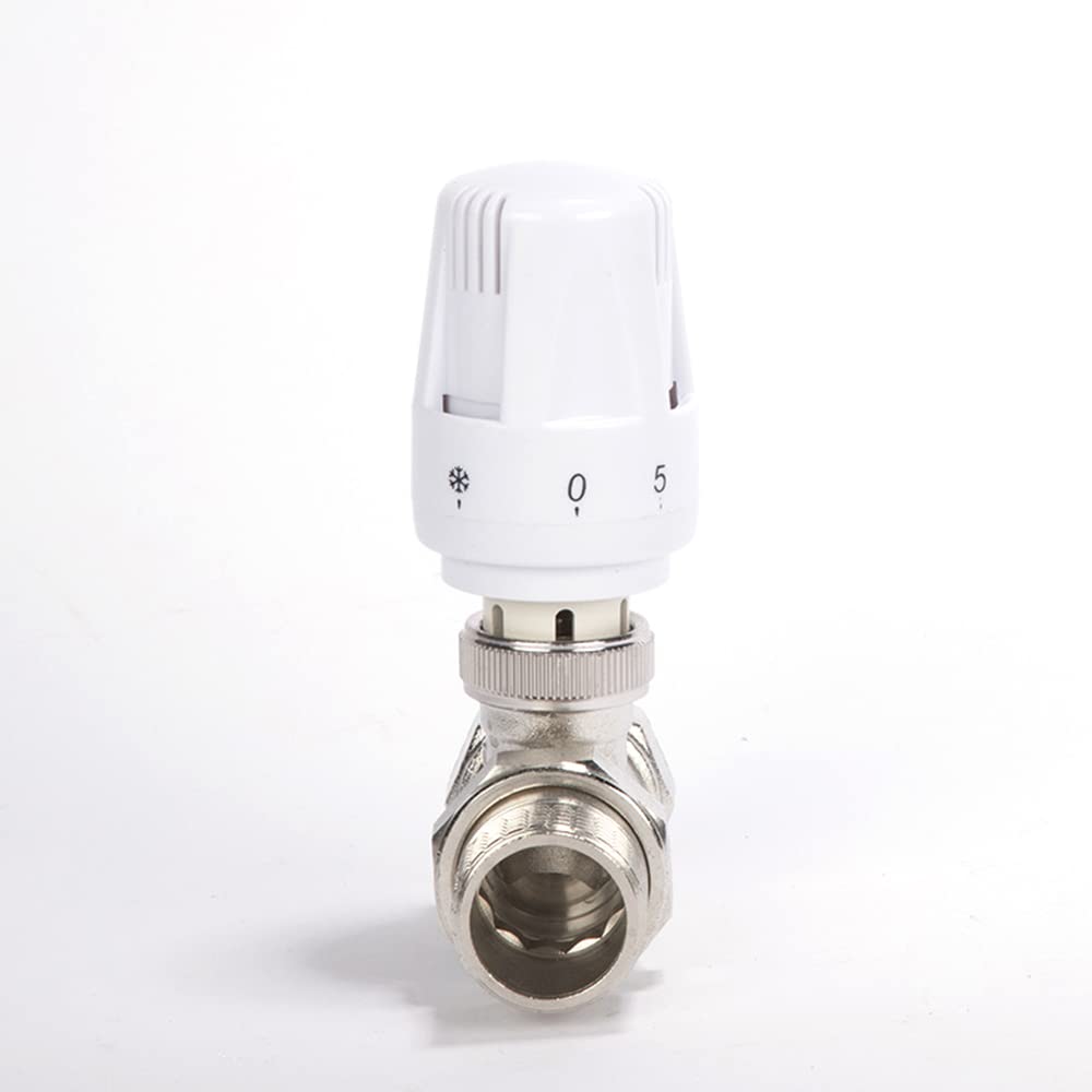 G1/2" Valvola termostatica automatica standard per radiatore valvola di bloccaggio per acqua (DN15B valvola termostatica + confezione calda)