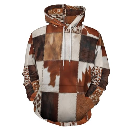 Sweat homme imprimé vache original pour soirées décontractées