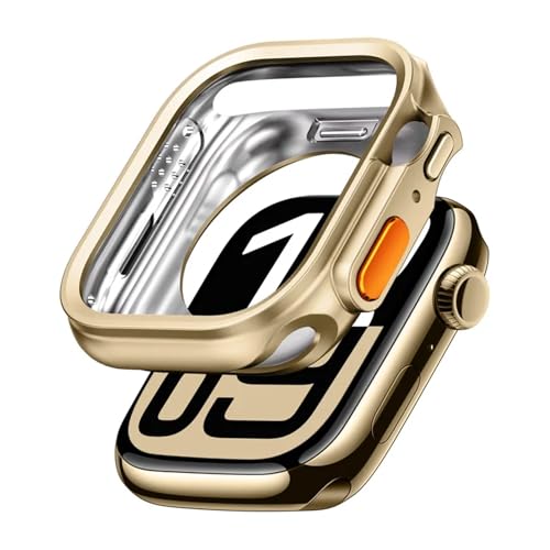 Bumper Apple Watch S10 42 mm coque de protection iWatch 10 or en TPU souple antichoc