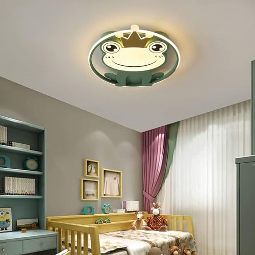 Plafonnier flush mount grenouille avec lumière LED variable pour enfant