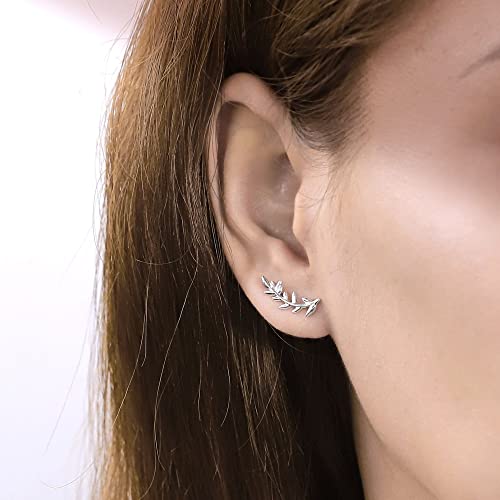 Boma Jewelry Sterling Silver Branch Climber Stud Earrings2