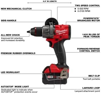 Milwaukee M18 FUEL 1/2-in. Drill/Driver Kit