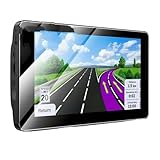 Navegador para coche con pantalla curva: La pantalla curva 2.5D de 7 pulgadas ofrece ángulos de visión más amplios, mayor claridad y una respuesta táctil más para suave para reducir la fatiga ocular.