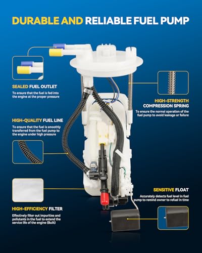 Image of PHILTOP FG1216 Electric Fuel Pump Module Assembly Kit Replacement For CTS 2003-2004 V6 3.2L, Replace # E3606M, SP6613M, P74840M, 19206462, MU1681, A30366, M10160, MU1093, MU10160, DFG1216