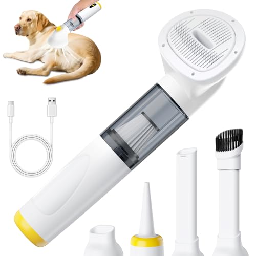 Cordless Dog Vacuum Groomer Kit