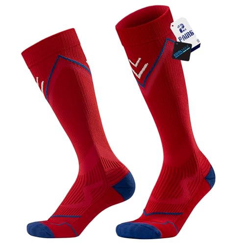 BRISIRA Compression Soccer Socks Men Women Coolmax Bamboo Viscose Knee High Socks for Baseball...
