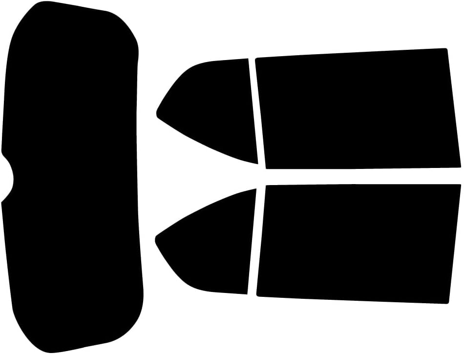 リア１枚貼り仕様 透過率1％ 遮熱スモークフィルム(CBK-01) WR-V (DG5) リアセット用 カット済みカーフィルム スモ