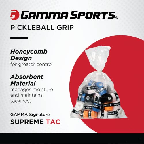 Gamma Sports Supreme Overgrip For Tennis, Pickleball, Squash, Badminton, And Racquetball Racquets, 60-Refill Bag, White #TOP1