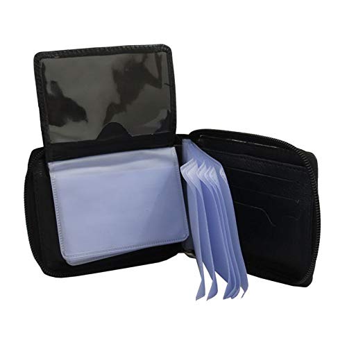 Carteira Masculina de Couro Com Fechamento em Zíper