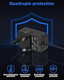 Binamao 12V 1.25A 15W Power Supply Charger Compatible with Echo Dot (3rd/4th/5th Gen) Echo Dot with 3/4 Gen Echo Dot Kids Edition 3/4 Gen Echo Show 5 (1/2Gen) Echo Spot Fire TV Cube, 1.5M Cord - Black - Image 7