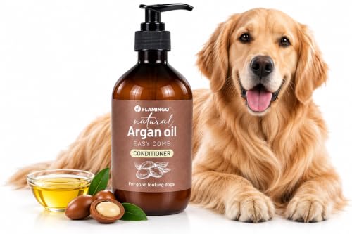 Shampoing Chien - Après-Shampoing pour Chien - 500ml, Hydratant et Nourrissant - Soin du Pelage - Flamingo Après-Shampooing Naturel pour Animaux