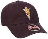 NCAA Zephyr Arizona State Sun Devils mens Scholarship Relaxed Hat, Adjustable-Z-buckle, maroon