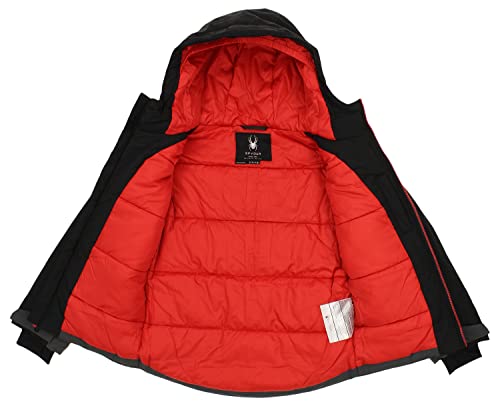 Spyder Boy's Youth (8-20) City-To-Slope Full Zip Hooded Jacket, Black3