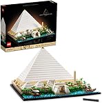 LEGO Architecture Ensemble de la Grande Pyramide de Gizeh 21058, Kit de Modèle de Décoration d'Intérieur, Activité DIY Créative, Collection de Monuments Célèbres