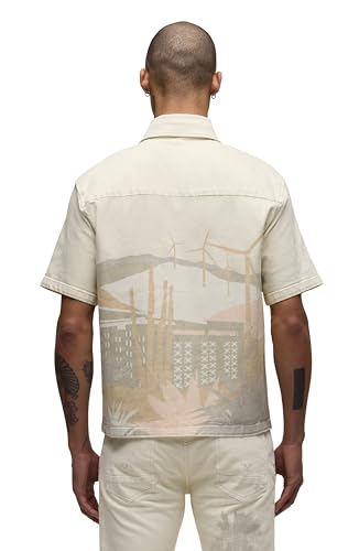 HUDSON Men's Short Sleeve Button Up Camp Shirt3