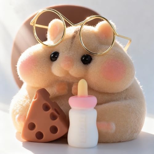Handmade Taba Squishy Hamster Toy, Cute Squishy Hamster Fidget Toy, Realistic Hamster Toy, Soft Silicone Mochi Furry Toy, Stress Relief Gift for Adults & Kids, Sensory Anxiety Plushie(Brown) - View 4