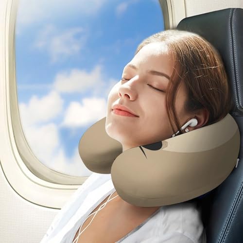 Almohada de viaje espuma viscoelástica 30x25 cm miniatura 3