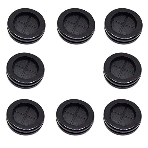 5Pack Drill Hole Grommets Synthetic Rubber Grommets Wire Protection Drill Hole 2x3 Inside