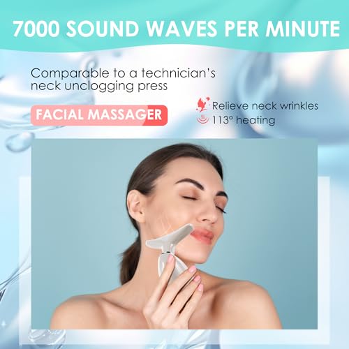 Image of Facial Massager Red-Light-Therapy-for-Face and Neck, Face ๐ฒ culpting Wand with 7 Color (Champagne)