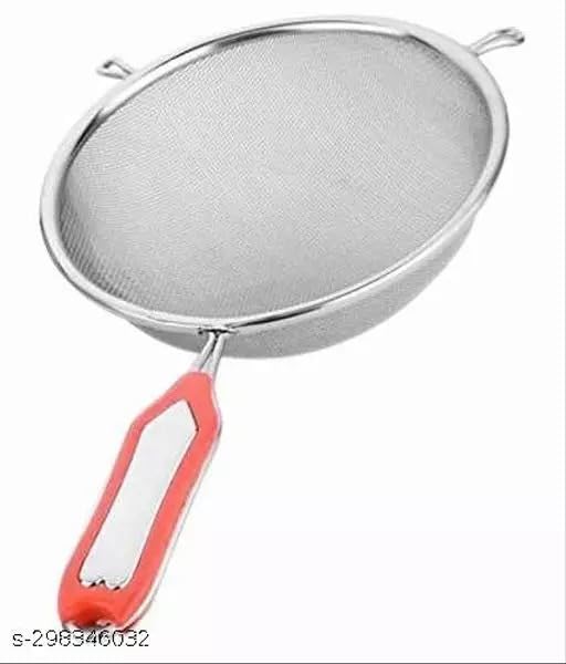 Image of Stainless Steel 14cm Soup and Juice Strainer (Silver)