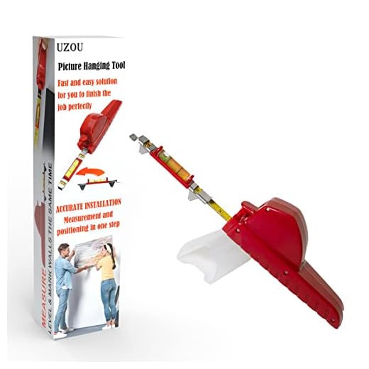 All-in-One Picture Hanging Tool, Picture Hanger, Picture Frame Level Ruler, Portable Picture Leveling and Hanging Tool, Perfect to Hang Pictures, Mirrors, TVs, and Shelves