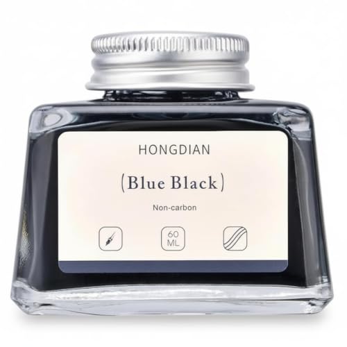 Image of HONGDIAN, Ink Bottle - Non Carbon | Blue Black | 60ml Premium Writing Ink.