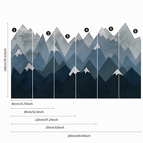 Vinilo adhesivo mural montaña 94.49x55.12 in miniatura 4