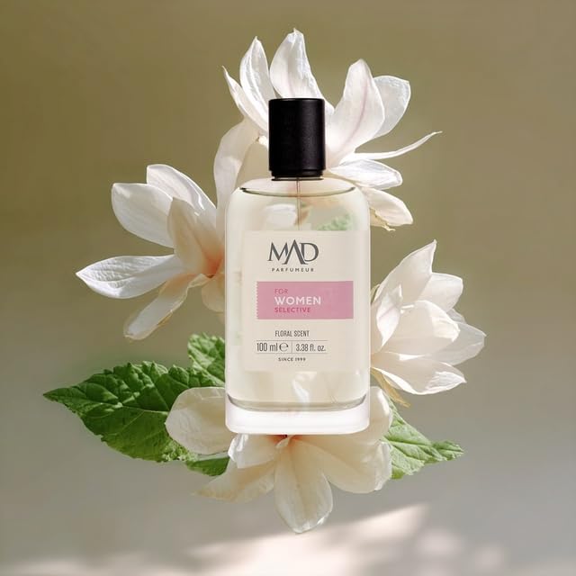 Mad J101 Selective Eau de Parfum (EDP) 100 ml Kadın Parfüm – Şeftali, Sümbülteber ve Paçuli ile Çiçeksi, Meyvemsi ve Kalıcı