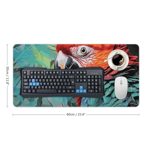 Colorful Parrot Desk Pad Large Protector de Escritorio miniatura 2