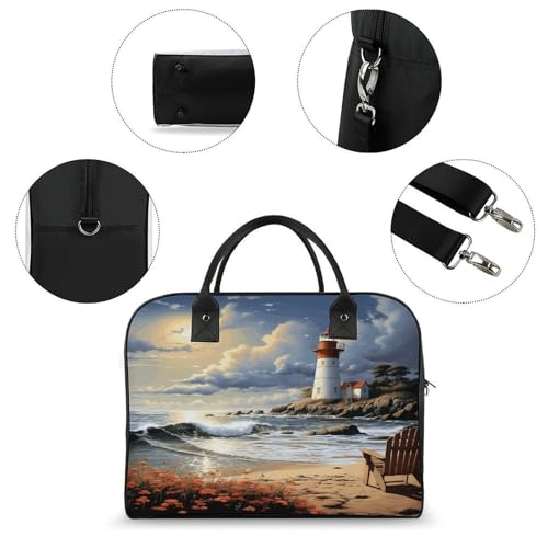 Bolso para portátil Sea Lighthouse Sandbeach con correa y asa miniatura 6