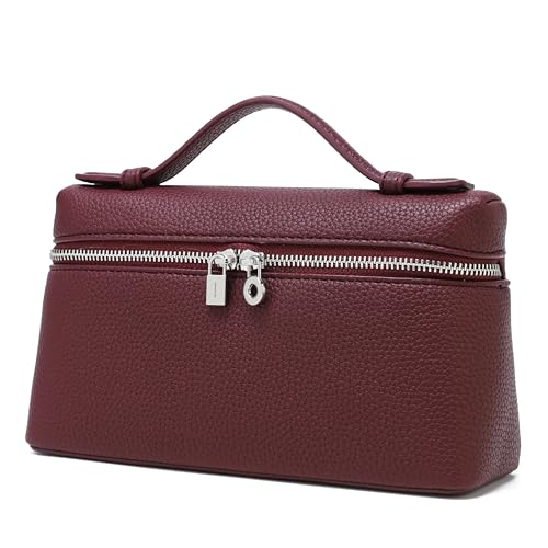 Image of Rejolly Crossbody Bag for Women Small Top-Handle Leather Pouch Purse Shoulder Handbag
