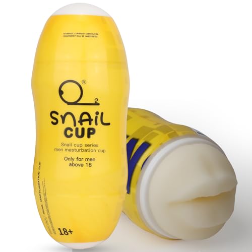 Image of 2-in-1 Dual-Ended Male Masturbator，Masturbation Cup, Male masterburbater，Penis Stroker, Pussy Sex, Oral Sex,Anal Sex 3 Mode Male Sex Toys (Orange)