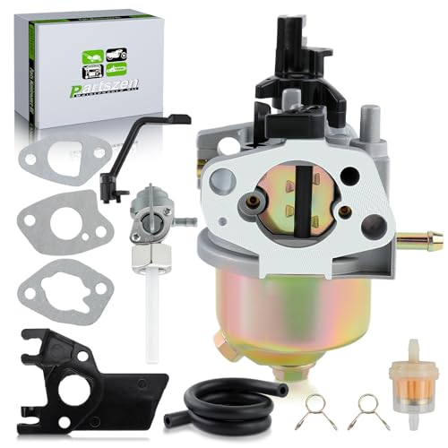 partszen 69675 69676 69728 69729 Carburetor Generator with Insulator Fuel Shut Off Valve Fuel Filter for Harbor Freight Chicago Predator 212CC R210III 3200 4000 Watts Gasoline Generator