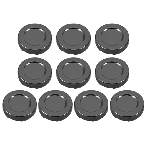CIMAXIC Lot de 10 couvre-boutons ronds pour femmes - Couvre-boutons vierges noirs et cuivrés pour chemises habillées - de manchette à clip pour chemises et blouses