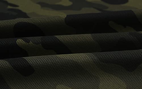 Mofiz Men'S Polo Shirts Short Sleeve Quick Dry Outdoor Golf Sports Shirts With Pocket Regular Polo T-Shirt Camo Army Green Xl thumb #4