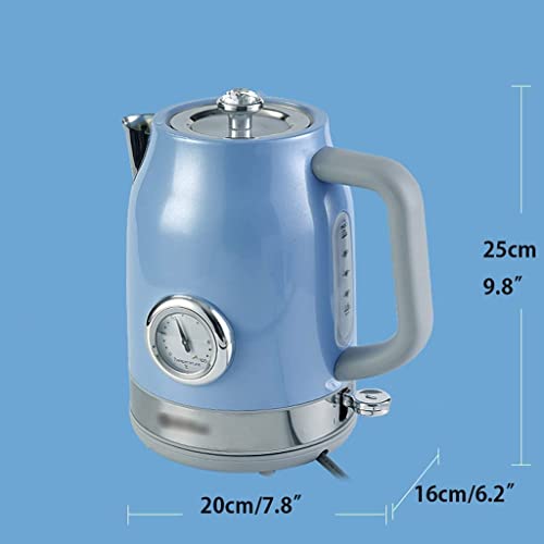 Hervidor eléctrico 1.7 L acero inoxidable con termómetro miniatura 2