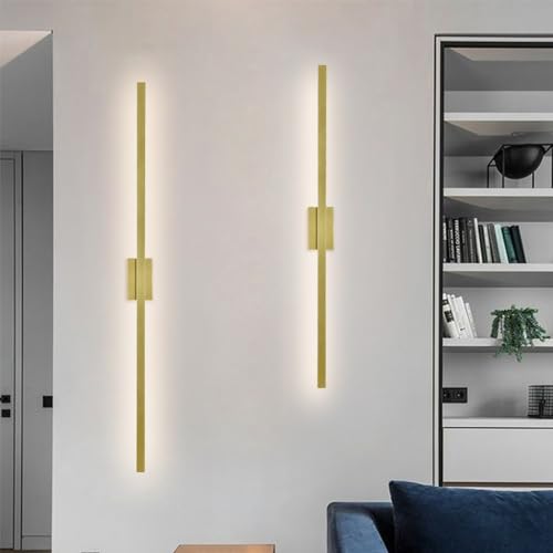 Apliques cableados de diseño lineal para salones modernos y elegantes 4