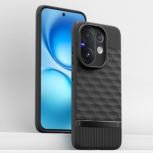 Image of Outlouders Back Cover for Vivo V60 5G / Vivo T4 Pro 5G | Full Camera Protection | TPU Soft Flexible Shockproof Bumper Case (Black)