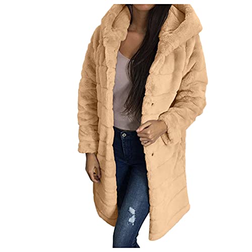 Manteau épais femme contre le froid hivernal veste peluche chaude taille L