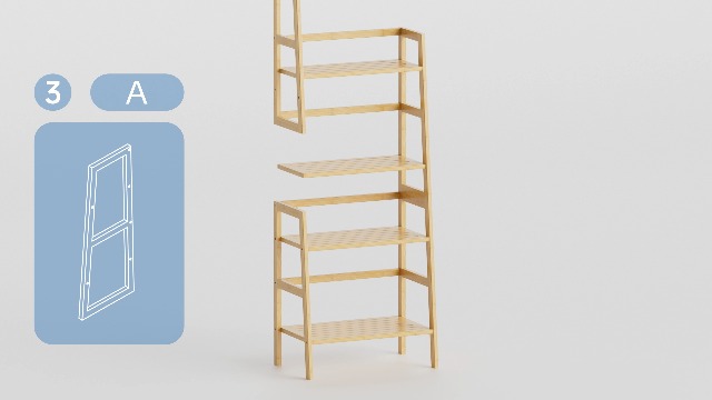 Amazon.com: HITNET Ladder Shelf, 4-Tier Bookshelf, Bamboo Leaning