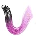 SMEJS Postiche Queue de Cheval Rose avec Anneau de Cheveux en Caoutchouc Chignon Longue Tresse Cheveux synthétiques Queue de Cheval Extensions de Cheveux (Style : Style Four)