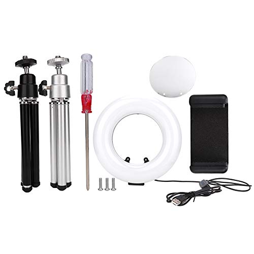 Anneau lumineux LED avec support en alliage pour vidéo de maquillage et streaming vidéo
