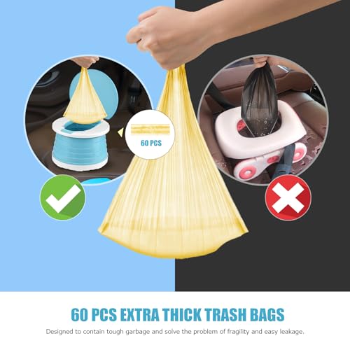 portable potty for toddler travel foldable potty seat for toddler training toilet for kids boys girls car on the go potty travel toilet chair for camping park indooroutdoor blue