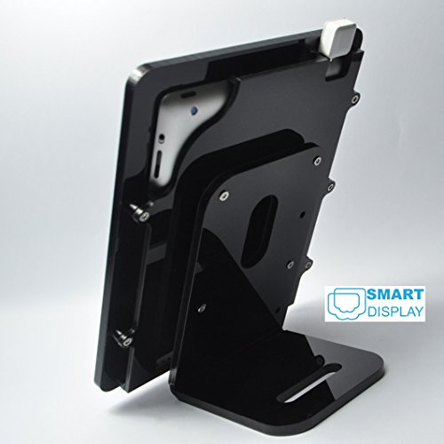 TABcare-Compatible-iPad-234-Black-Secureity-Acrylic-Stand-for-POS-Kiosk-Store-Display-fits-Amazon-Local-Register-PayPal-Here-ID-Tech-Shuttle-PayAnywhere-Square-Credit-Card-Reader