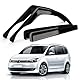 Windabweiser für Fenster Ersatz für VW Touran 2003-2010 (1T1, 1T2), 2010-2015 (1T3), Set mit 4 Schwarz Windabweisern zum Aufkleben, Wind und Regenabweiser für Seitenfenster