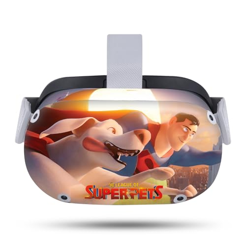 Head Case Designs Officially Licensed DC League of Super Pets Krypto and Superman Graphics Vinyl Sticker Skin Decal Cover Compatible with Meta Quest 2