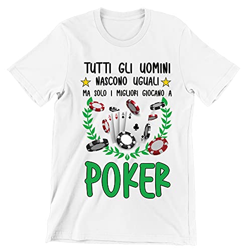 Incidiamo T-Shirt Maglietta Uomo Poker Divertente Mestieri Sport Hobby Solo