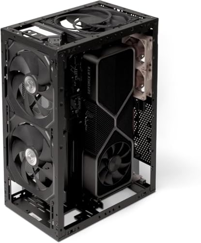 Gabinete para PC SSUPD Meshroom S V2 Mini-ITX (SFF) con cable riser PCIe 5.0 x16 de 200 mm miniatura 4